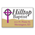 4" X 3" ONE Color Round Cornered Decals showing an alternate printed design example