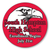 5" Diameter ONE Color Circle Decals showing an alternate printed design example
