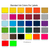 Larger Custom Round Stickers - TWO Color (Per 1,000) showing available standard label color options