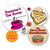 Larger Custom Round Stickers - TWO Color (Per 1,000) shown as a finished circular label