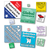Small Square 2 x 2 inch Roll Labels - TWO Color (Per 1,000) showing an alternate printed design example