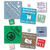Larger Square Roll Labels - ONE Color (Per 1,000) showing an alternate printed design example