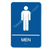 09002 Men's Restroom Sign Braille ADA - Inventory Reduction Sale