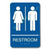 09006 Unisex Restroom Sign Braille ADA - Inventory Reduction Sale