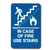 09017 In Case of Fire Sign Braille ADA - Inventory Reduction Sale