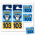 Blue Owl School mascot Student Pick-Up Kit #3652 with two carpool hang tags and three matching badges
