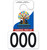 Custom numbered school pickup hang tags printed on premium .035 plastic with UV-treated front and back lamination for extreme durability and long-lasting color.