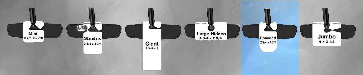 Rounded Parking Hang Tag