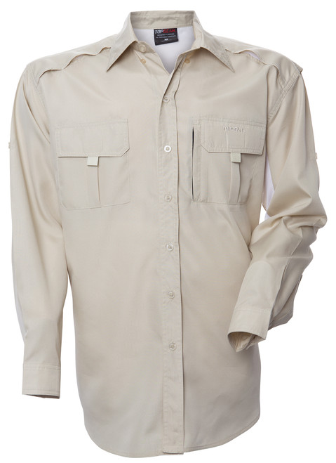 Long sleeve fishing shirts, 100% cotton