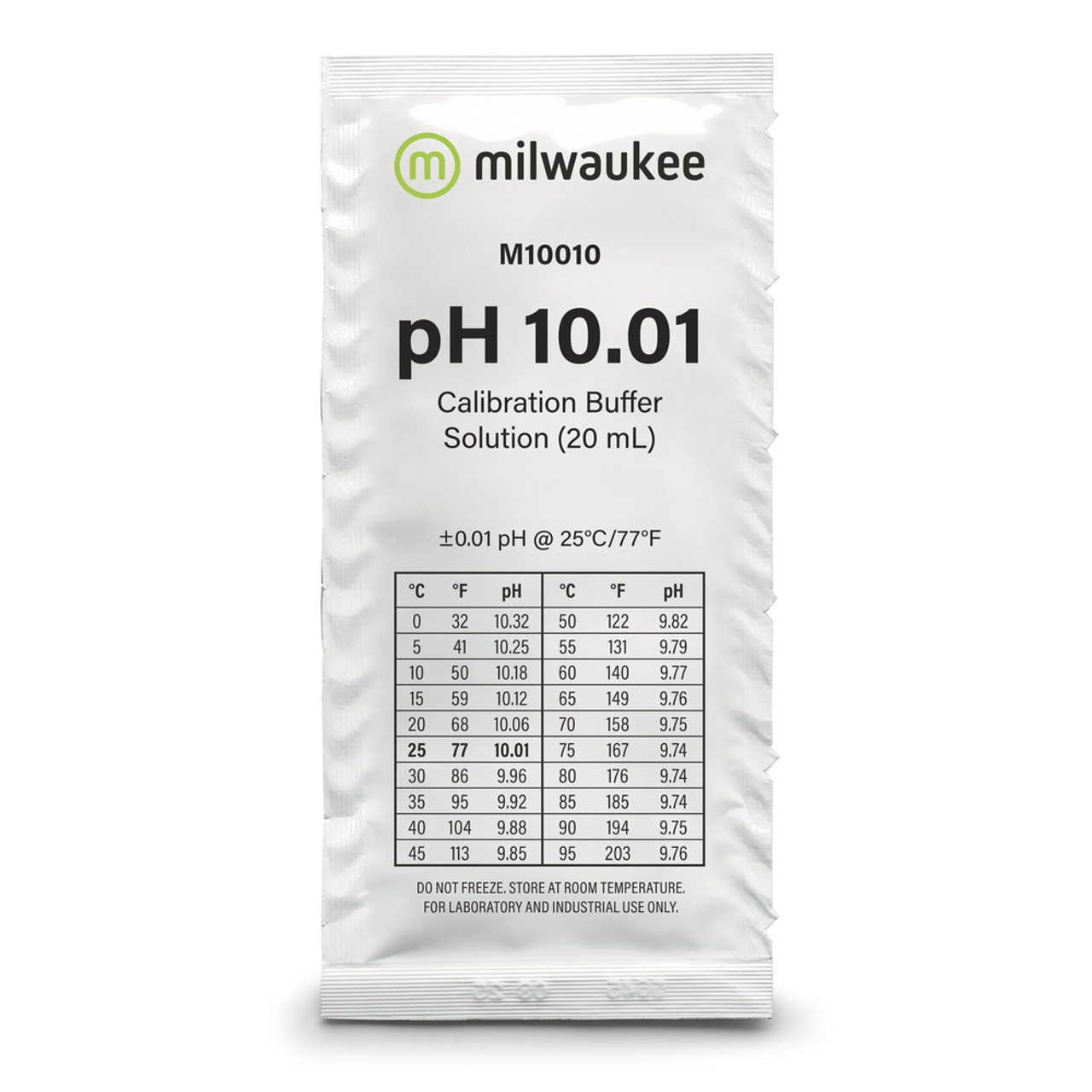 pH 10.01 Calibration Buffer Solution-Box of 25 Sachets of 20ml each. (MA10010B)