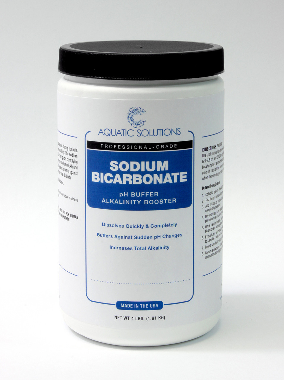 Aquatic Solutions, Sodium Bicarbonate 4lb. (ASSB-4)