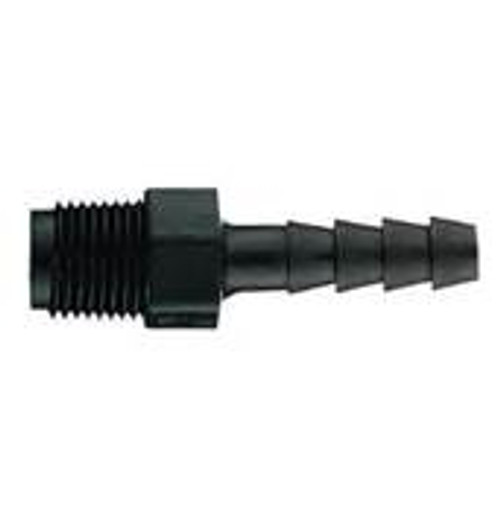 Black HDPE Adapters 3/4" NPT x 1/4" BARB