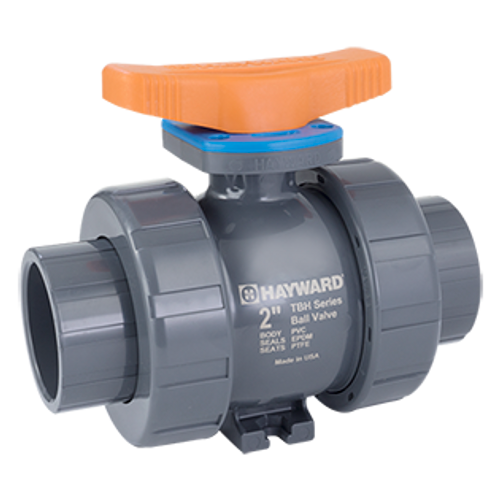 Hayward 3/4" PVC TBH True Union Ball Valves with EPDM O-rings, SOC Ends (TBH1075A0SE0000)