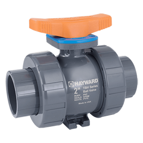 Hayward 1-1/2" PVC TBH Series True Union Ball Valve, SOC Ends, EPDM Seals (TBH1150A0SE0000)