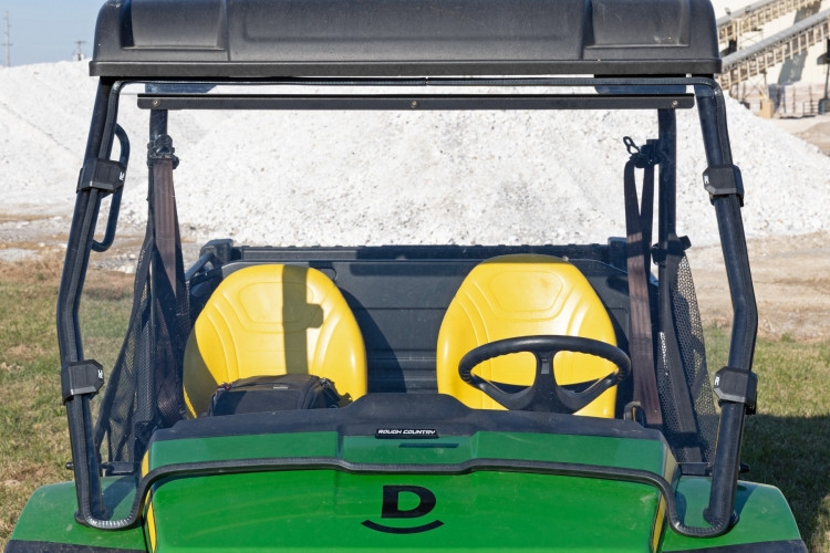 John Deere Gator 825i ScratchResistant Full Windshield by Rough