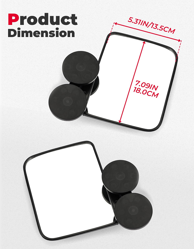 Riho　1001 Enhance Safety and Style with Kemimoto Magnetic Side Mirrors for