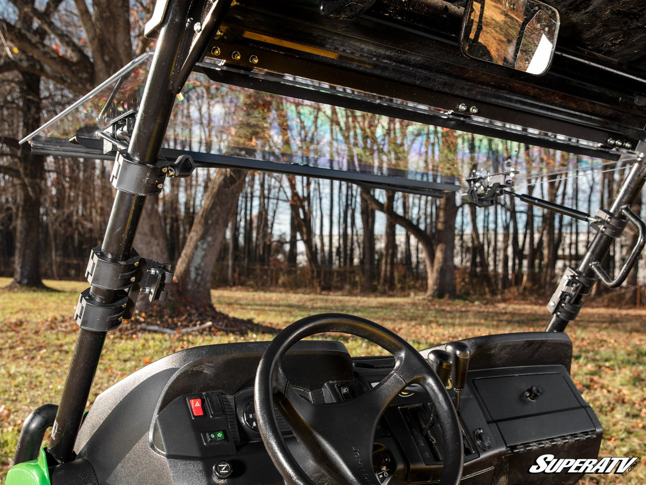 John Deere Gator XUV590 Scratch-Resistant Flip Windshield by