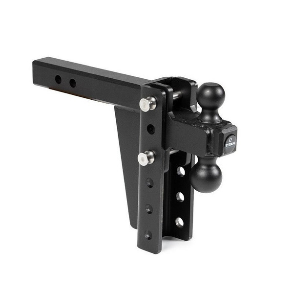 John Deere Gator Drop/Rise HD Dual Ball Mount Trailer Hitches by Titan Ramps - DROPHTCH-EPR