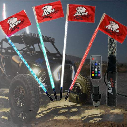 John Deere Gator / General 200 Combination Deluxe Lighted Whips