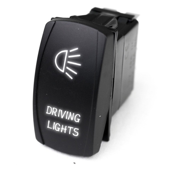 John Deere Gator LED Rocker Switch w/ White LED Radiance Driving Lights by Race Sport Lighting