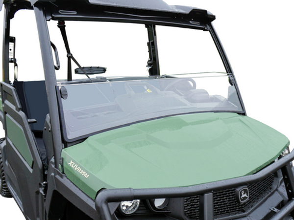 John Deere Gator Hard-Coated Half Windshield by Spike Powersports - 78-3450