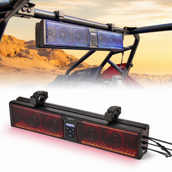  John Deere Gator HPX/RSX/XUV 6 Speaker 26" RGB Universal Sound Bar by Kemimoto