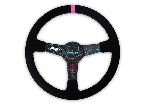 John Deera X Shreddy Cracked Steering Wheel, Deep Dish by PRP Seats