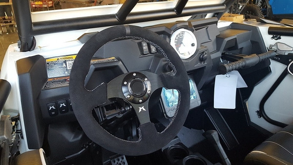 John Deere Gator HPX/RSX/XUV Steering Wheel Suede by Madigan Motorsports