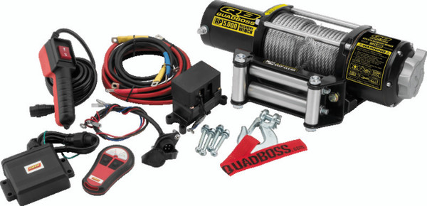 John Deere Gator XUV/RSX 5000Lb Heavy Duty Winch W/ Steel Cable by Quadboss
