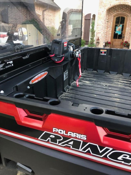 John Deere Gator XUV Game Loader (With 2000LB Warn Winch) Rear Bed Lifting Solution by Bowdup