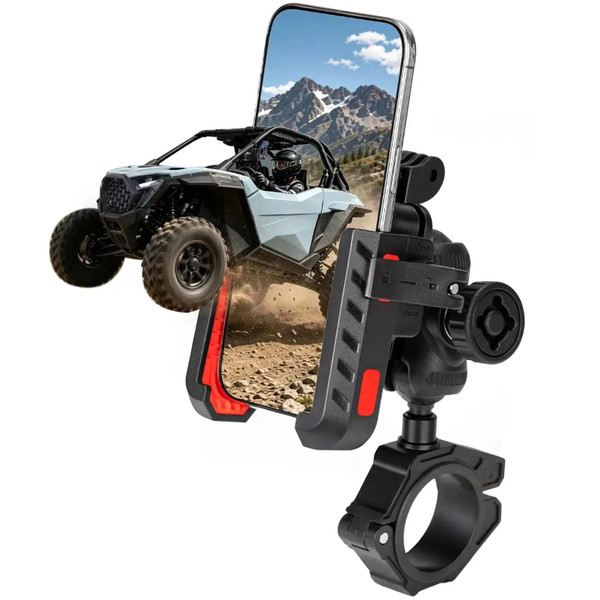 John Deere Gator Phone Mount for 1.75"-2" Round Roll Bar by Kemimoto