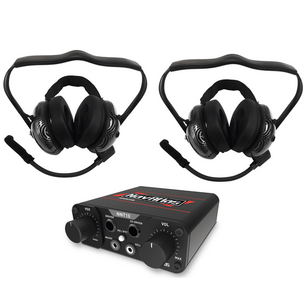 John Deere Gator 2 Person Compact Intercom System w/ Behind The Head Headsets by NavAtlas