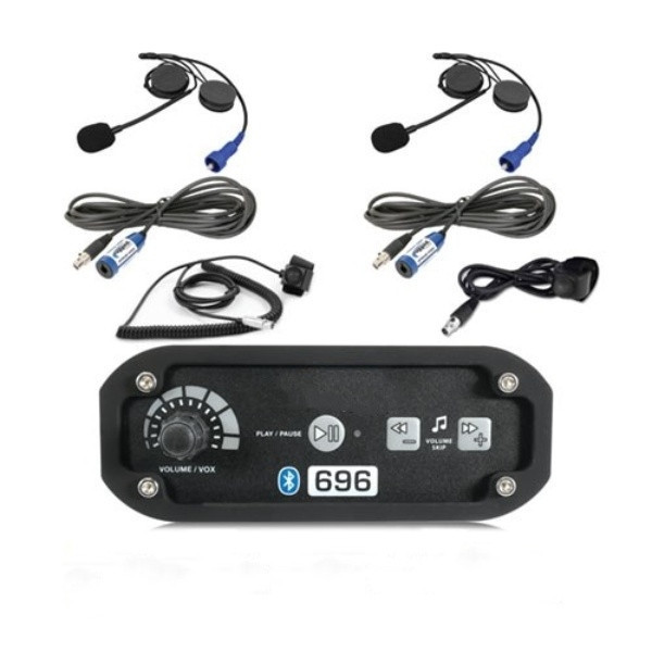 John Deere Gator 2-Place Intercom System with Alpha Audio Helmet Kits by Rugged Radios