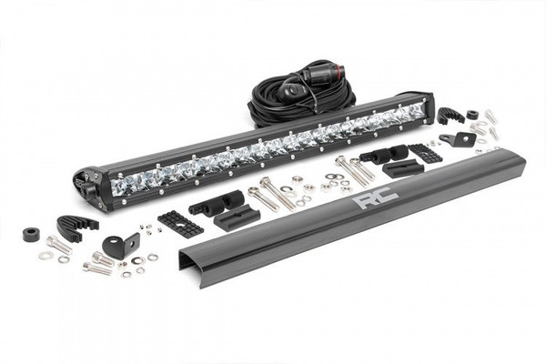 John Deere Gator 20-inch Cree LED Light Bar - (Single Row | Chrome Series) by Rough Country