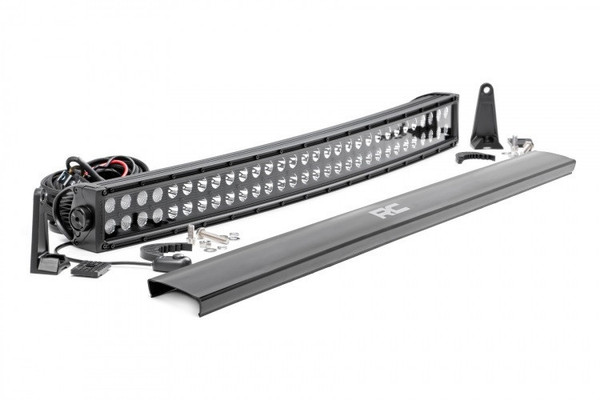 John Deere Gator 30-inch Curved Cree LED Light Bar (Dual Row | Black Series) by Rough Country