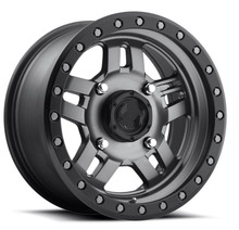 John Deere Gator Fuel Anza D558 Matte Gun Metal Wheel Set by Fuel Off-Road