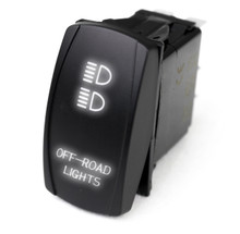 John Deere Gator LED Rocker Switch with White LED Radiance Off-Road Lights by Race Sport Lighting