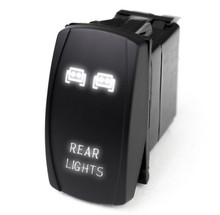 John Deere Gator LED Rocker Switch w/ White LED Radiance Rear Lights by Race Sport Lighting