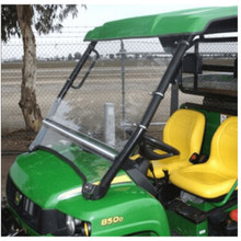 John Deere Gator HPX / XUV 620 / 625 / 825 / 850 / 855 Folding Front Windshield - Hard Coat by Falcon Ridge