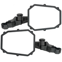 John Deera Elite Series 1 Universal Mirror Kit 2 Pack Profiled & Round Tube Mounts by ATV Tek (Lifetime Warranty)