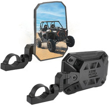 John Deera Side Mirrors, Tool-free Multi-Adjustment Mirrors for 1.65-2'' Roll bar by Kemimoto