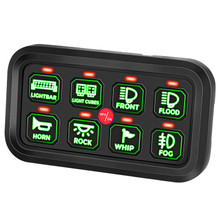 John Deere Gator HPX/RSX/XUV 12-24V 8 Gang Switch Panel by Kemimoto