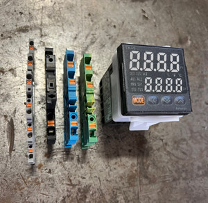 Autonics TK4S Temperature Controller with ground, neutral, fused, and control wires terminal block Autonics TK4S Temperature Controller with ground, neutral, fused, and control wires terminal block