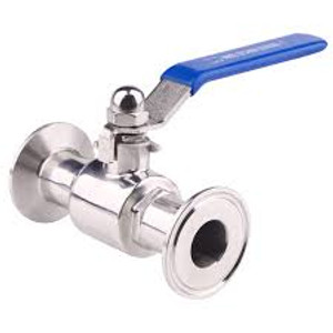 Tri-Clamp Ball valve with Blue handle Tri-Clamp Ball valve with Blue handle