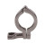 Silver Tri Clamp with wing nut tightening screw