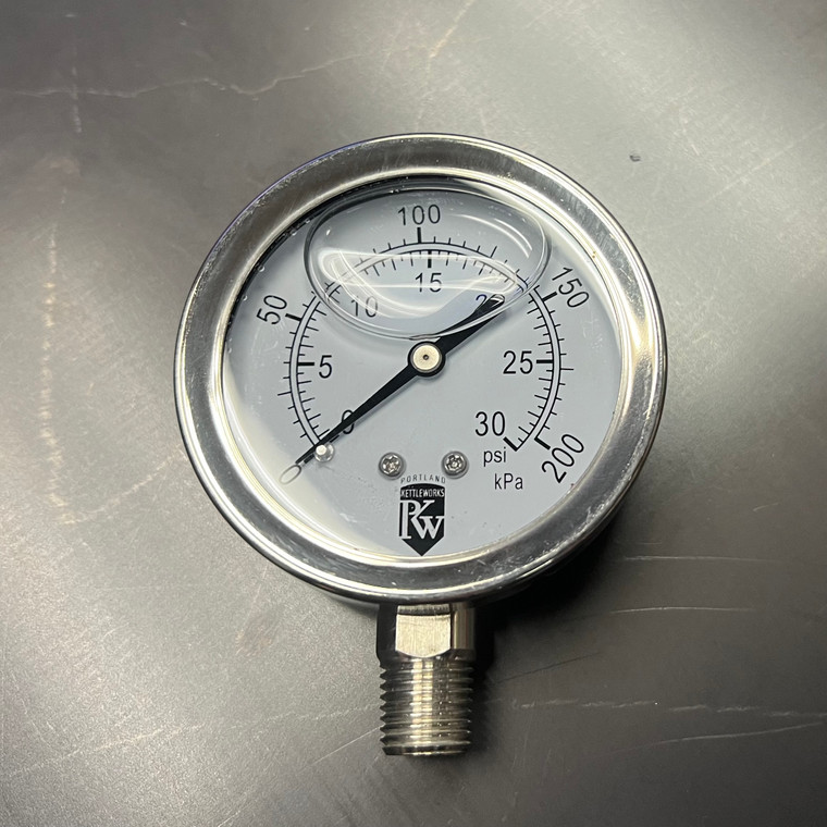 NPT Pressure Gauge - 304 SS