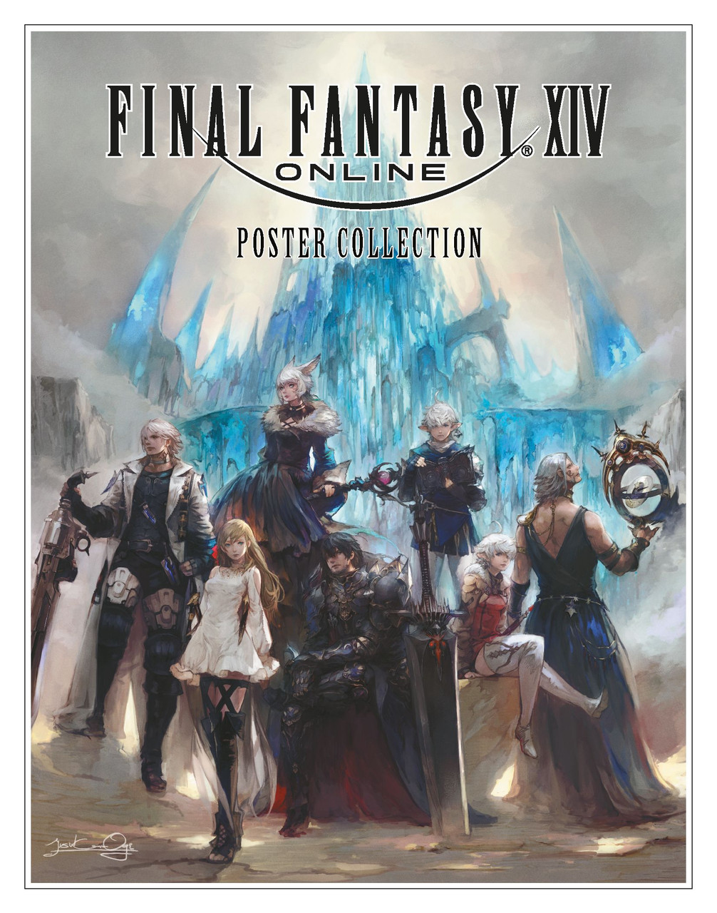 FF14 活版印刷 ポスター ＜黒＞ 額装付き NINE LETTERPRESS FF14 活版印刷 ポスター ＜黒＞ 額装付き NINE LETTERPRESS