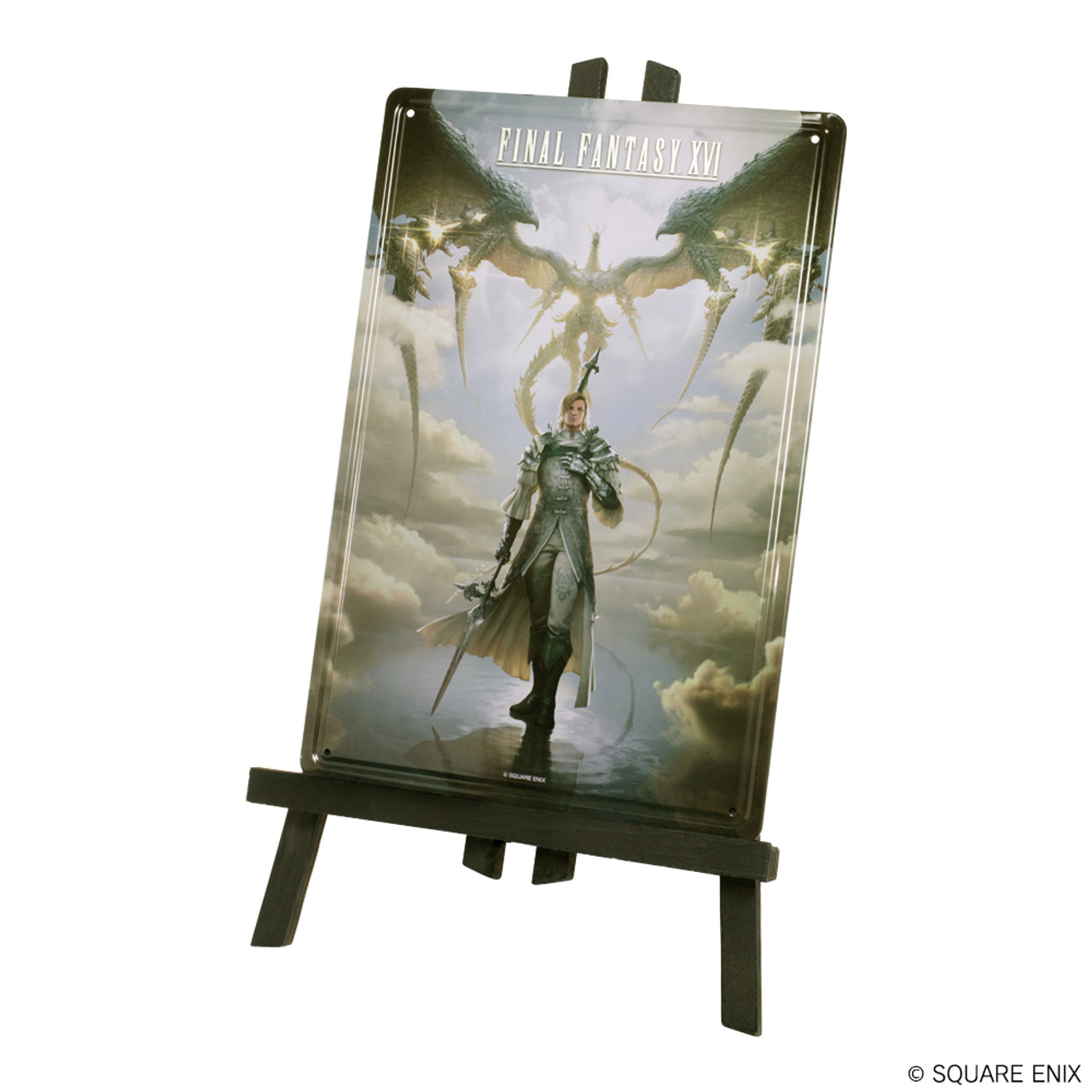 FINAL FANTASY XVI Metal Plate with Easel - DION & BAHAMUT | SQUARE 