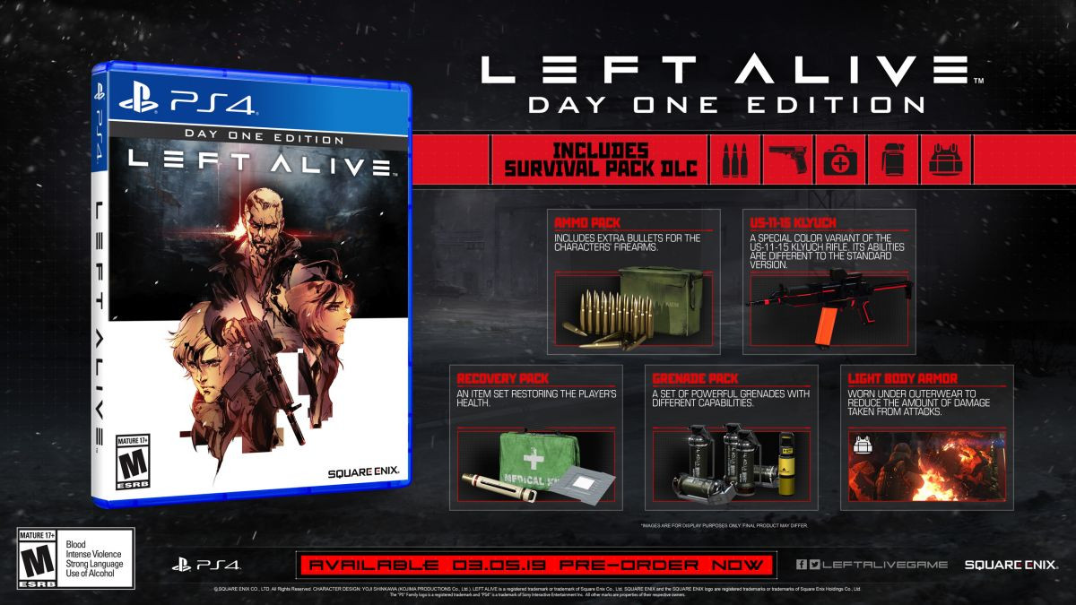PS4 LEFT ALIVE ULTIMATE EDITION /レフトアライブ・e-STORE限定版 