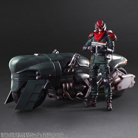FINAL FANTASY VII REMAKE PLAY ARTS KAI ACTION FIGURE - SHINRA ELITE SECURITY OFFICER & MOTORCYCLE SET